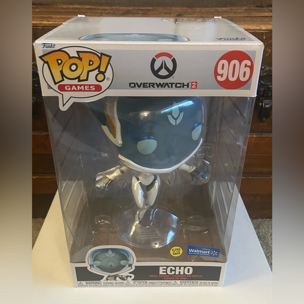 Funko Pop! Overwatch 2 Echo Jumbo Glow in the Dark Exclusive #906 - NEW